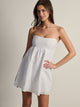 HARLOW JUNE DRESS - EYELETTE - WHITE HARLOW - Boathouse USA