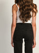 HARLOW MID-RISE STRAIGHT JEAN - BLACK HARLOW - Boathouse USA