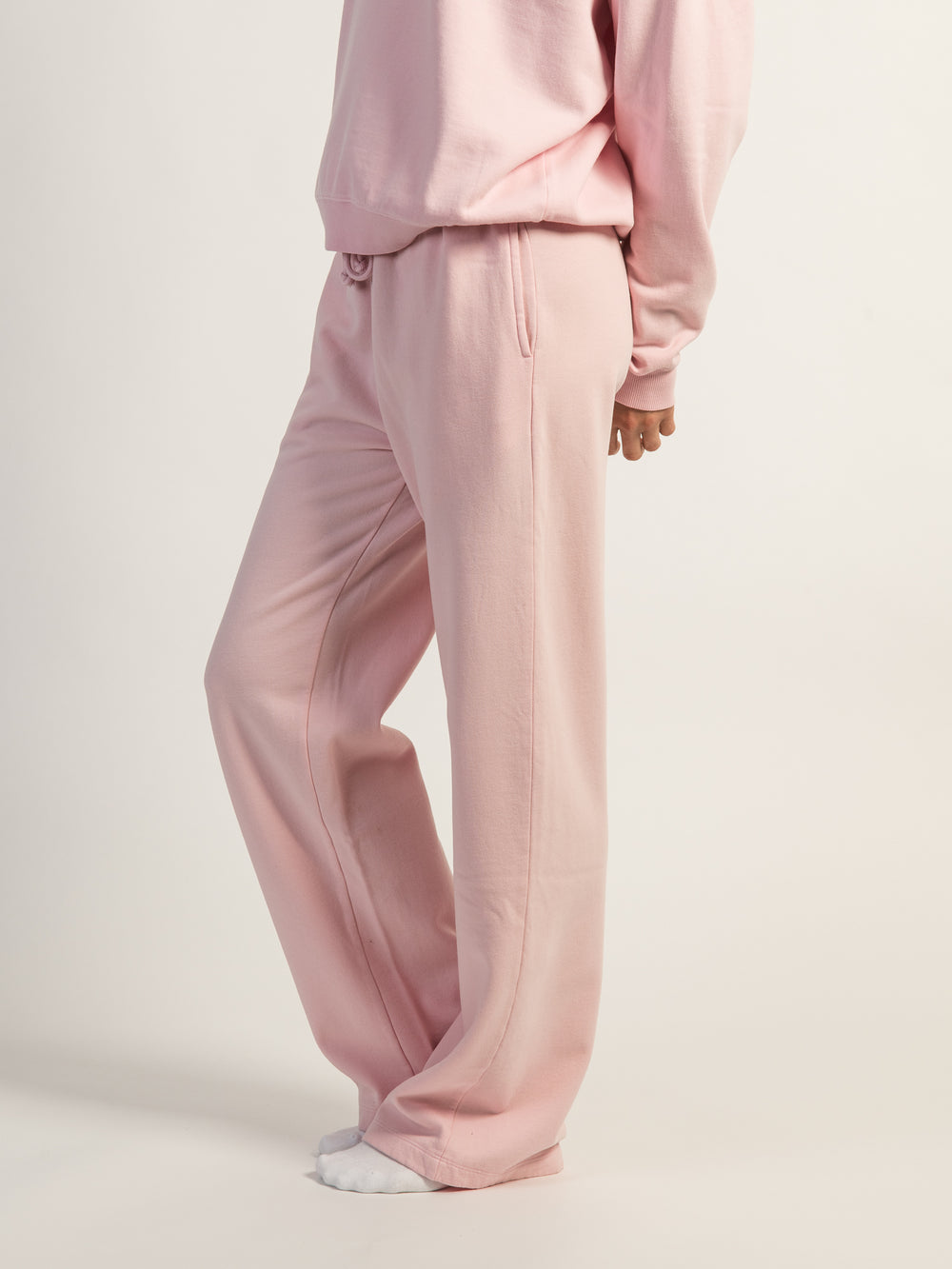 HARLOW STELLA STRAIGHT LEG SWEATPANT - LIGHT PINK