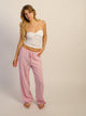 HARLOW LANA LINEN PANT - PINK HARLOW - Boathouse USA