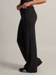HARLOW ESSENTIAL FOLDOVER WIDE LEG PANT - BLACK