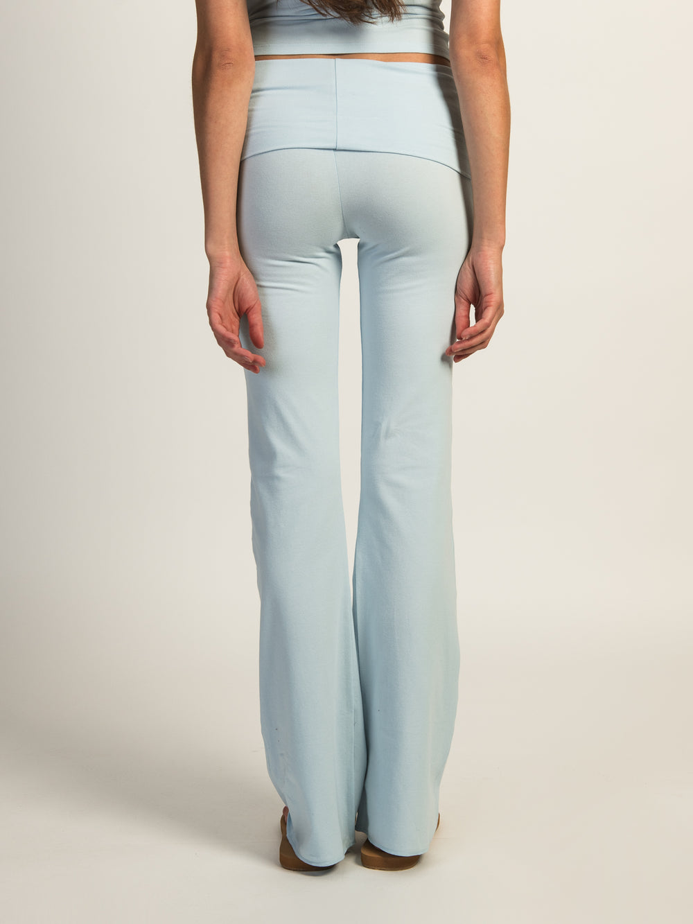 HARLOW GIA FOLDOVER PANT - BLUE