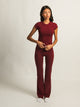 HARLOW GIA FOLDOVER PANT - BURGUNDY HARLOW - Boathouse USA