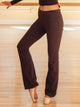 HARLOW GIA FOLDOVER PANT - CHOCOLATE HARLOW - Boathouse USA