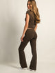 HARLOW GIA FOLDOVER PANT - CHOCOLATE HARLOW - Boathouse USA