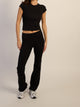 HARLOW ESSENTIAL FOLDOVER PANT - BLACK HARLOW - Boathouse USA