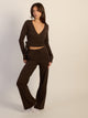 HARLOW PALOMA KNIT PANT - CHOCOLATE HARLOW - Boathouse USA