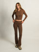 HARLOW BROOKE FLARE PANT - LATTE