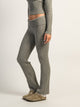 HARLOW BROOKE CABLE KNIT FLARE PANT - HEATHER GREY
