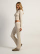 HARLOW BROOKE CABLE KNIT FLARE PANT - OATMEAL HARLOW - Boathouse USA