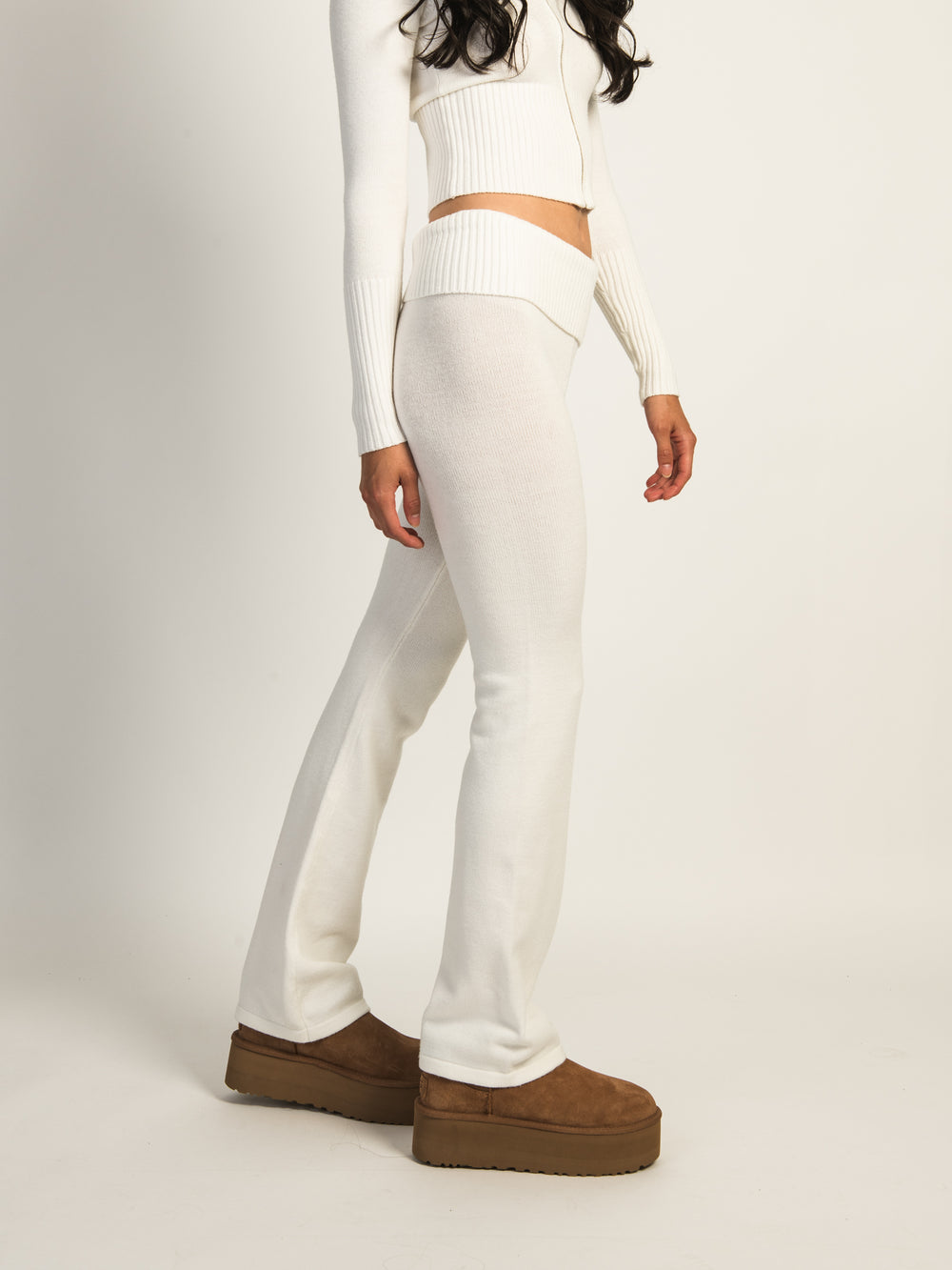 HARLOW BROOKE FLARE PANT - OFF WHITE