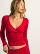 HARLOW MALLORY HEART LONG SLEEVE - PORT