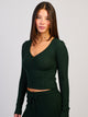HARLOW HOLLY HENLEY LONG SLEEVE - FOREST HARLOW - Boathouse USA