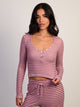 HARLOW HOLLY HENLEY LONG SLEEVE - BURGUNDY HARLOW - Boathouse USA