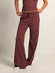 HARLOW SUNNI STRIPE JERSEY PANT - BURGUNDY HARLOW - Boathouse USA