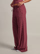 HARLOW SUNNI STRIPE JERSEY PANT - BURGUNDY HARLOW - Boathouse USA