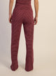 HARLOW SUNNI STRIPE JERSEY PANT - BURGUNDY HARLOW - Boathouse USA