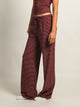 HARLOW SUNNI STRIPE JERSEY PANT - BURGUNDY HARLOW - Boathouse USA