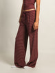 HARLOW SUNNI STRIPE JERSEY PANT - BURGUNDY HARLOW - Boathouse USA