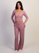 HARLOW HOLLY PANT - BURGUNDY HARLOW - Boathouse USA