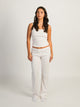 HARLOW PAYTON POINTELLE PRINT PANT - WHITE/PINK HARLOW - Boathouse USA