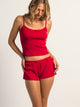 HARLOW MADELINE HEART SHORT - PORT