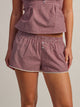 HARLOW POSIE SHORT-BURGUNDY
