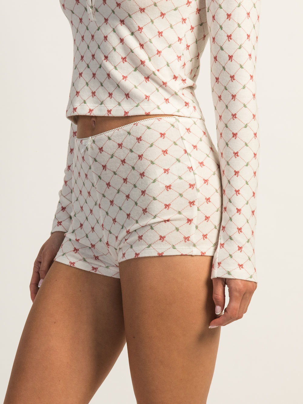 HARLOW HOLLY DITSY SHORT - WHITE