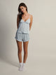 HARLOW BELLA SATIN SHORT - BLUE HARLOW - Boathouse USA