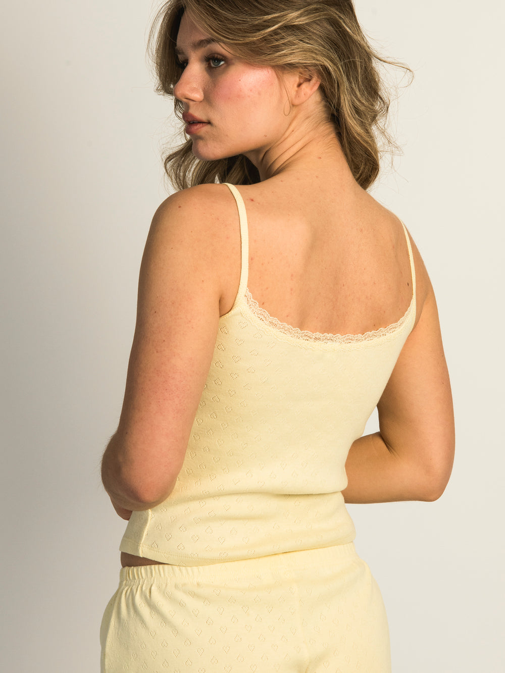 HARLOW MALLORY HEART TANK TOP - YELLOW