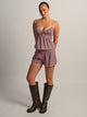 HARLOW POSIE TOP - BURGUNDY