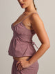 HARLOW POSIE TOP - BURGUNDY