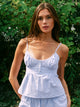 HARLOW POSIE TOP - PINSTRIPE HARLOW - Boathouse USA