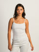 HARLOW PAYTON POINTELLE MELANGE TANK - CLOUD HARLOW - Boathouse USA