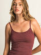 HARLOW BRIAR STRIPE TANK TOP - BURGUNDY HARLOW - Boathouse USA