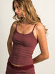 HARLOW BRIAR STRIPE TANK TOP - BURGUNDY
