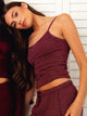 HARLOW BRIAR STRIPE TANK TOP - BURGUNDY HARLOW - Boathouse USA