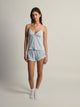 HARLOW BELLA SATIN TANK - BLUE HARLOW - Boathouse USA