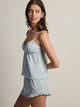 HARLOW BELLA SATIN TANK - BLUE HARLOW - Boathouse USA