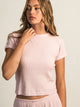 HARLOW ALLIE WAFFLE TEE - LIGHT PINK HARLOW - Boathouse USA