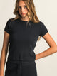 HARLOW ALLIE WAFFLE TEE - NAVY HARLOW - Boathouse USA