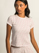 HARLOW ALLIE WAFFLE TEE - DITSY HARLOW - Boathouse USA