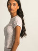 HARLOW ALLIE WAFFLE TEE - DITSY HARLOW - Boathouse USA