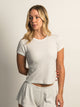 HARLOW ALLIE WAFFLE TEE - MELANGE HARLOW - Boathouse USA