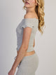 HARLOW PENNY TEE - MELANGE HARLOW - Boathouse USA