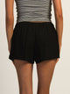 HARLOW LANA LINEN SHORT - BLACK HARLOW - Boathouse USA