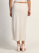 HARLOW MIDI SLIT SKIRT - CREAM HARLOW - Boathouse USA
