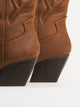 WOMENS HARLOW STASSIE COWBOY BOOTS - BROWN HARLOW - Boathouse USA