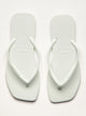 WOMENS HAVAIANAS SLIM SQUARE - WHITE HAVAIANAS - Boathouse USA