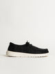 WOMENS HEYDUDE WENDY STRETCH SOX SNEAKER - BLACK/WHITE HEYDUDE - Boathouse USA